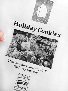 Holiday cookie baking class